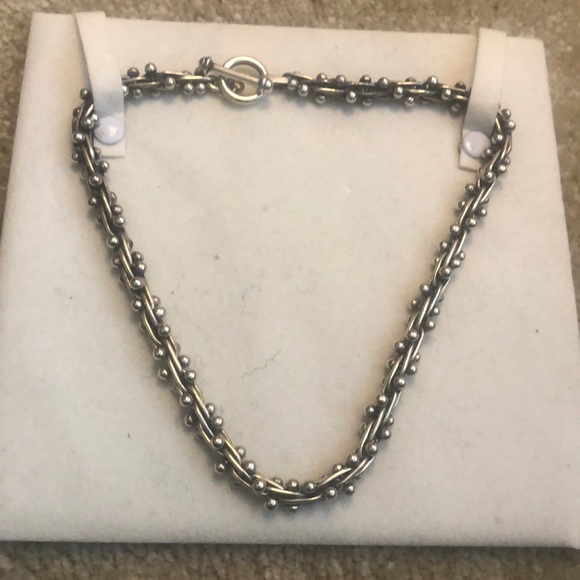 Taxco Jewelry - Heavy Sterling Silver Toggle Necklace